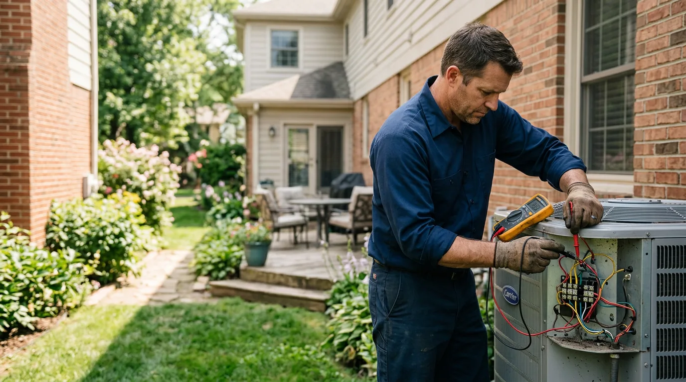 HVAC technician working near Lewiston, CA